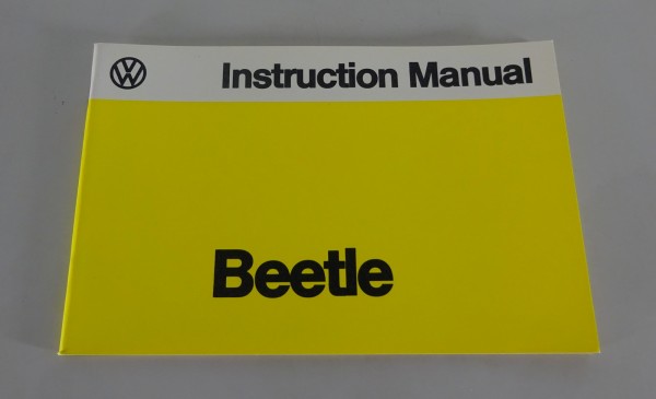 Owner's Manual / Handbook VW Beetle 1200 / 1600 from 08/1977