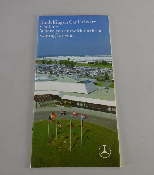 Prospekt / Broschüre Mercedes-Benz Sindelfingen Car Delivery Center from 1986