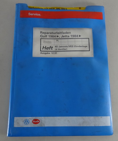 Werkstatthandbuch VW Golf II/2 / Jetta K-Jetronic / VEZ Zündanlage von 12/1991