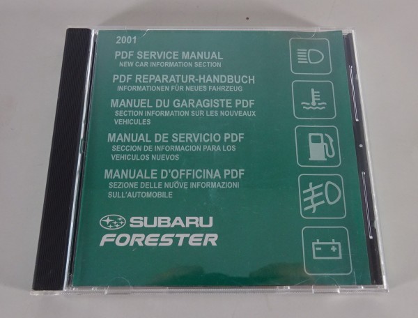 Werkstatthandbuch auf CD Subaru Forester Modelljahr 2001 Stand 12/2000