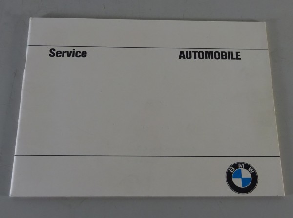 Scheckheft / Serviceheft BMW 2002 Erstzulassung 1972 Stand 06/1971