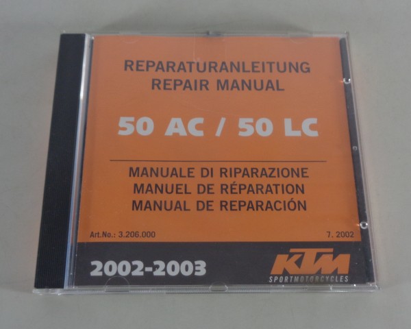 Werkstatthandbuch / Workshop Manual KTM 50 AC / 50 LC Baujahre 2002 - 2003
