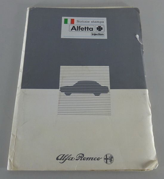 Pressemappe / Presseinformation Alfa Romeo Alfetta Stand 1982