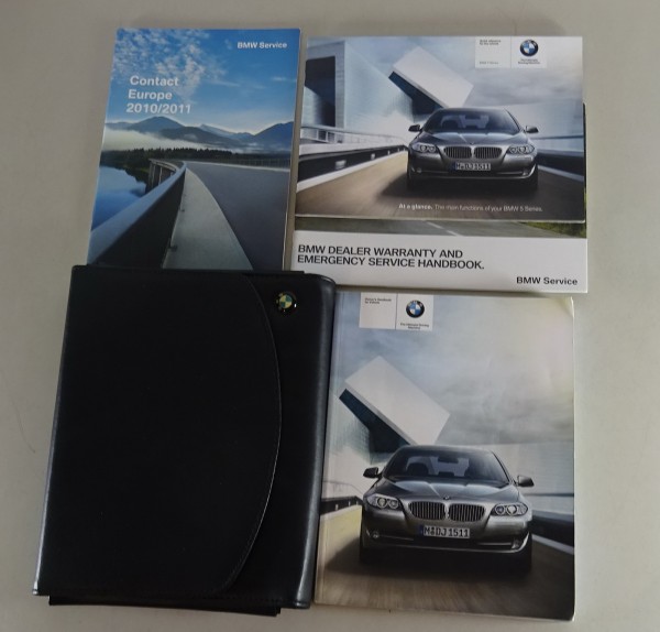 Owner's Manual + Wallet BMW 5-Series Saloon F10 523i-550i 520d-535d from 8/2010