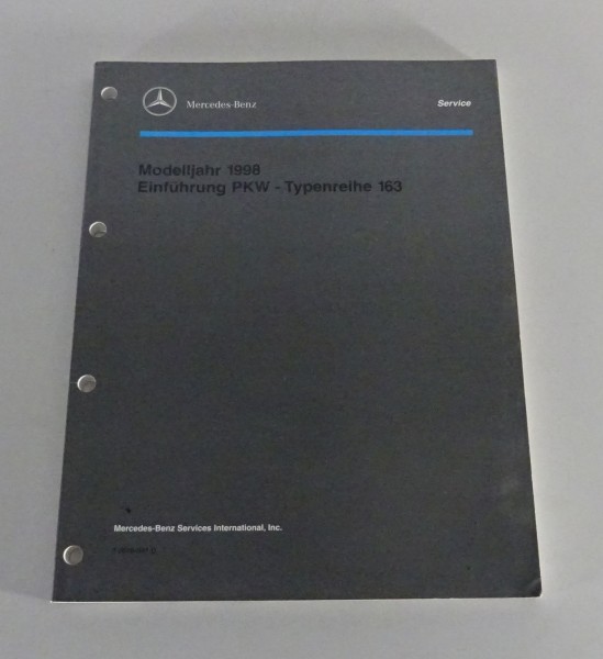 Werkstatthandbuch Neuerungen Mercedes Benz M-Klasse W 163 ML Modelljahr 1998