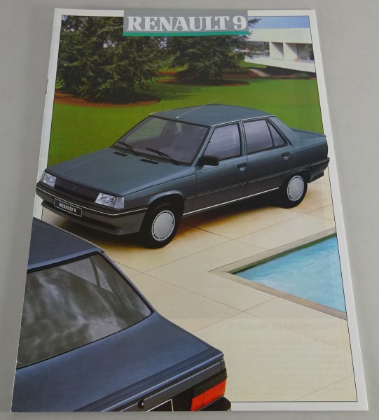 Prospekt / Broschüre Renault R9 Stand 06/1988