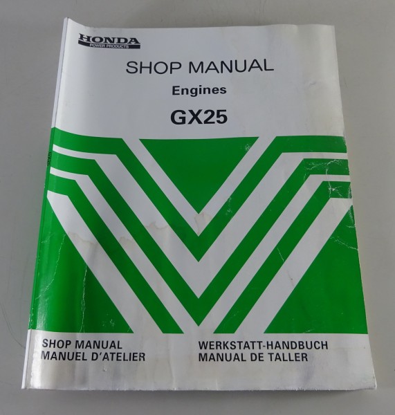 Werkstatthandbuch / Workshop Manual / Honda Motor / Engines GX 25 Stand 2002