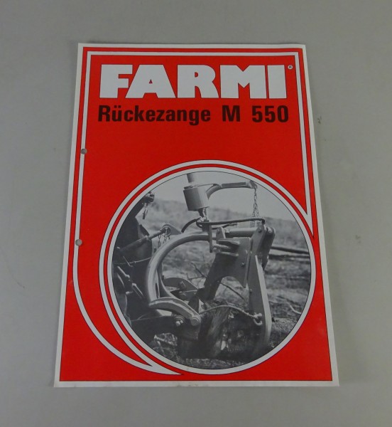 Prospektblatt / Broschüre FARMI Rückezange M 550