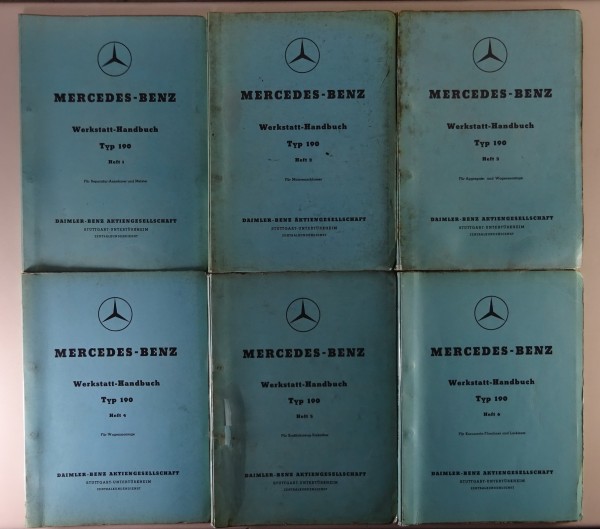 Werkstatthandbuch Mercedes-Benz 190 Ponton W121 mit Motor M121 Stand 1956 - 1959