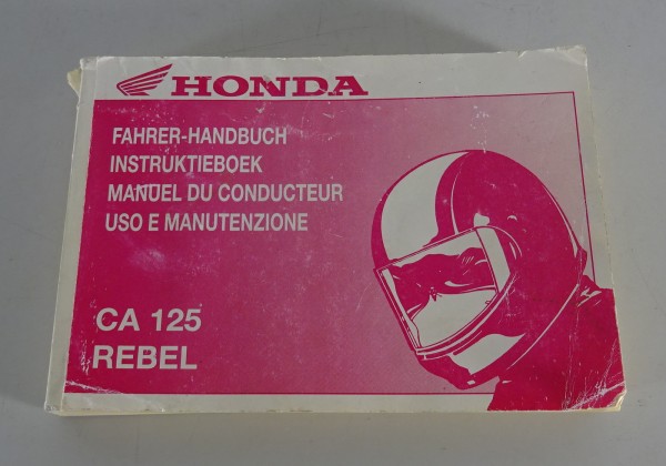Betriebsanleitung / Handbuch Honda CA 125 Rebel 124 ccm Stand 01/1997
