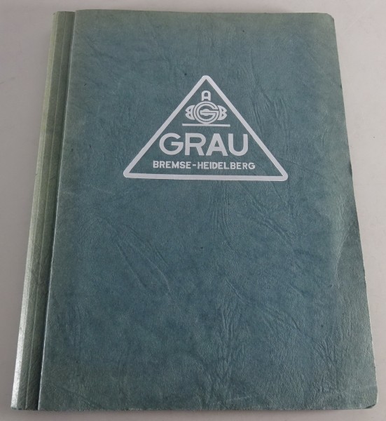 Ersatzteilliste für Grau Bremsen Lötlose Rohrverschraubungen Stand 04/1961
