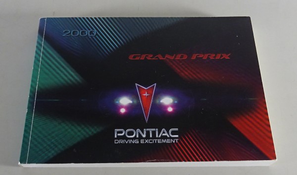 Owner´s Manual / Handbook Pontiac Grand Prix Stand 2000