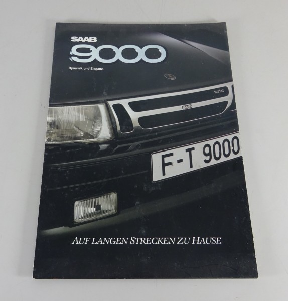 Prospekt / Broschüre Saab 9000 Turbo 16 Stand 1987