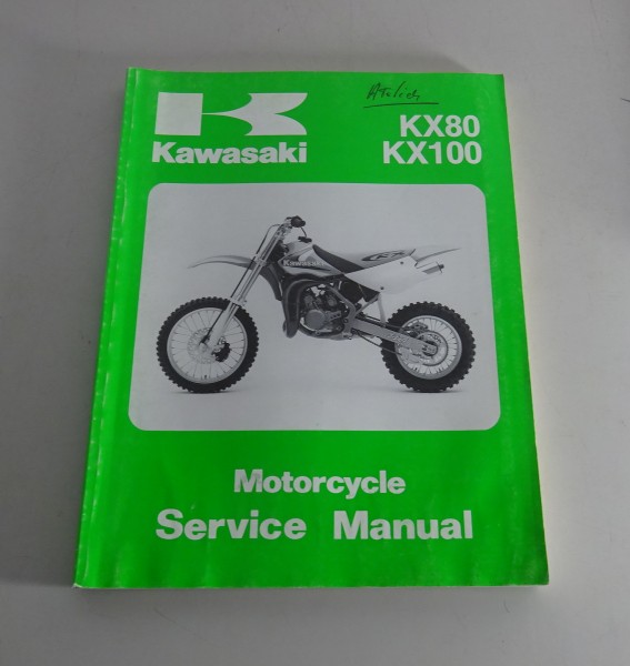 Werkstatthandbuch / Workshop Manual Kawasaki KX 80 / 100 Vollcross, von 1997