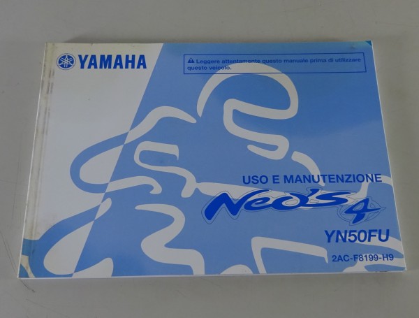 Uso e Manutenzione Yamaha YN50FU from 05/2018