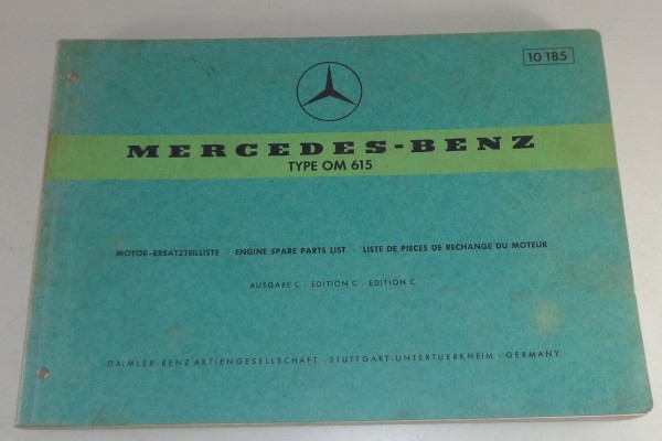 Teilekatalog Mercedes Benz Diesel Motor OM Stand 04/1971