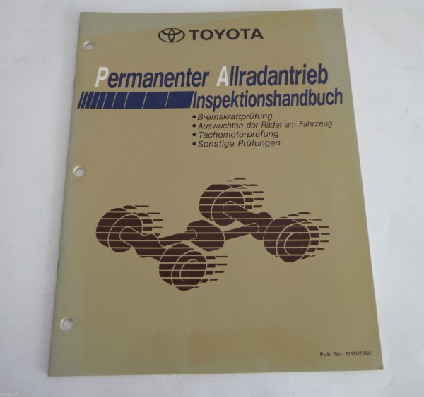 Werkstatthandbuch Toyota Permanenter Allradantrieb Inspektion Allrad St. 08/1992