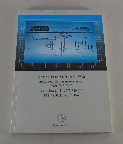 Werkstatthandbuch Mercedes Benz LKW Parametrierbares Sondermodul PSM III 2003