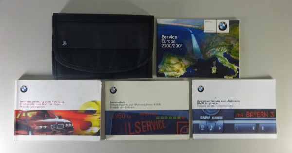 Bordmappe + Betriebsanleitung BMW 3er E46 Limousine 316i - 330xd Stand 09/2000
