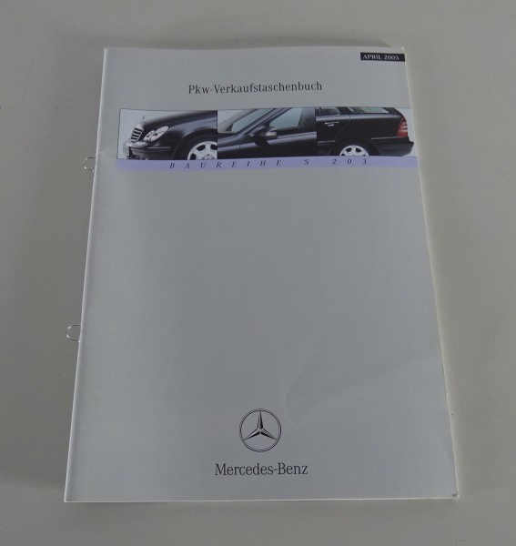 Verkaufstaschenbuch Mercedes-Benz C-Klasse S203 T-Modell Stand 04/2005