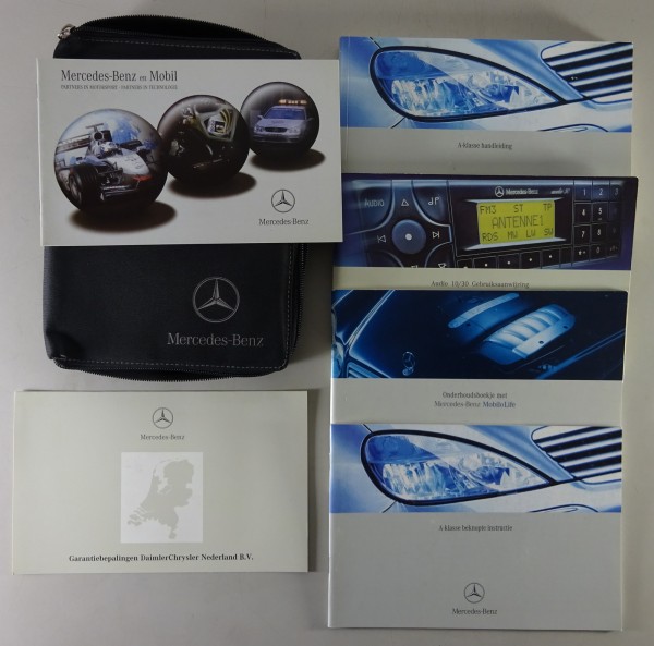 Board portefeuille + Handleiding Mercedes Benz A-Klasse W168 van 02/2003