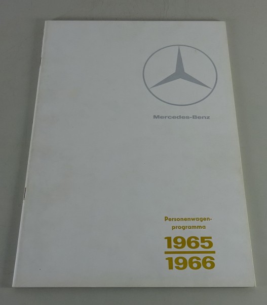 Prospekt Mercedes Benz Pkw Programm W108 - W111 / W100 / R113 NL v. 1965/66