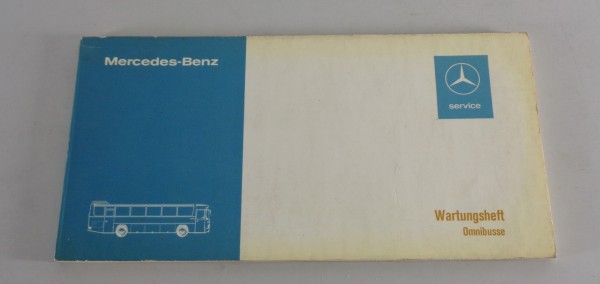 Scheckheft / Wartungsheft Mercedes Benz Bus O 303 / 305 / 307 von 10/1974