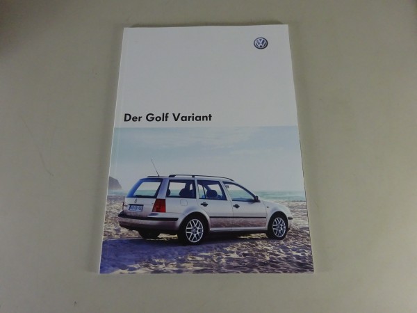 Prospekt / Broschüre VW Golf 4 / IV Typ 1J Variant Stand 05/2003