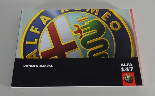 Owner´s Manual / Handbook Alfa Romeo 147 from 04/2001