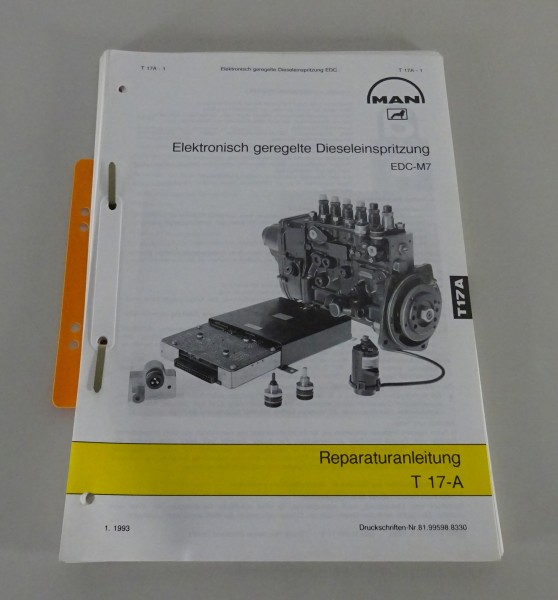 Werkstatthandbuch MAN Elektronisch geregelte Dieseleinspritzung EDC-M7 '01/1993