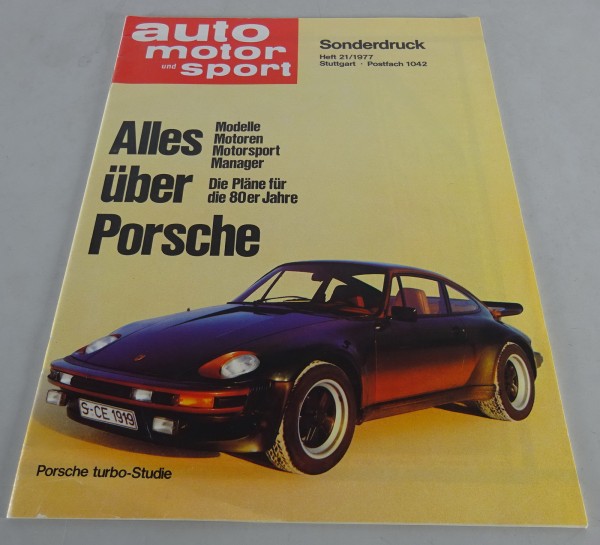 Auto Motor + Sport Edition "Alles über Porsche" Sonderdruck Stand 1977