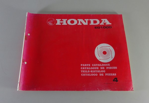 Teilekatalog / Parts Catalog Honda Generator EG 1000 Stand 1979