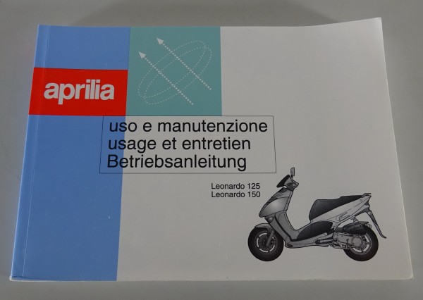 Betriebsanleitung / Handbuch Aprilia Roller Leonardo 125 / Leonardo 150 von 1997
