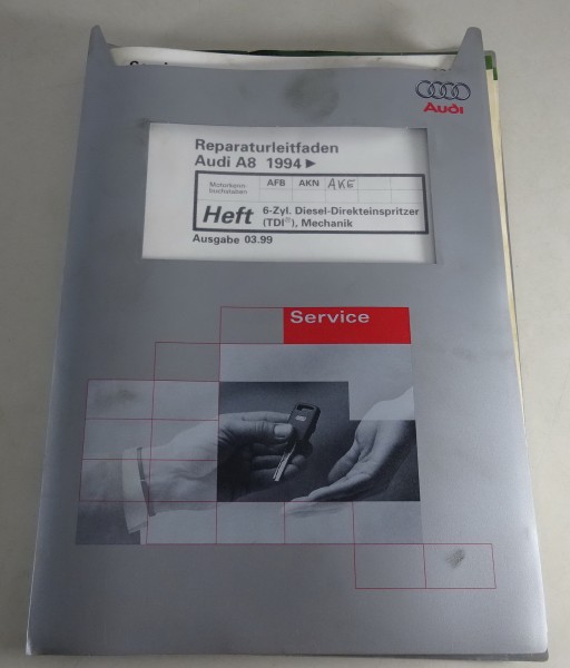 Werkstatthandbuch Audi A8 D2 6 Zyl. Diesel- Direkteinspritzer TDI (AFB) von 1999