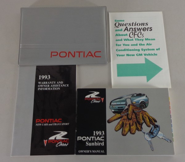 Betriebsanleitung + Bordmappe Pontiac Sunbird von 1993