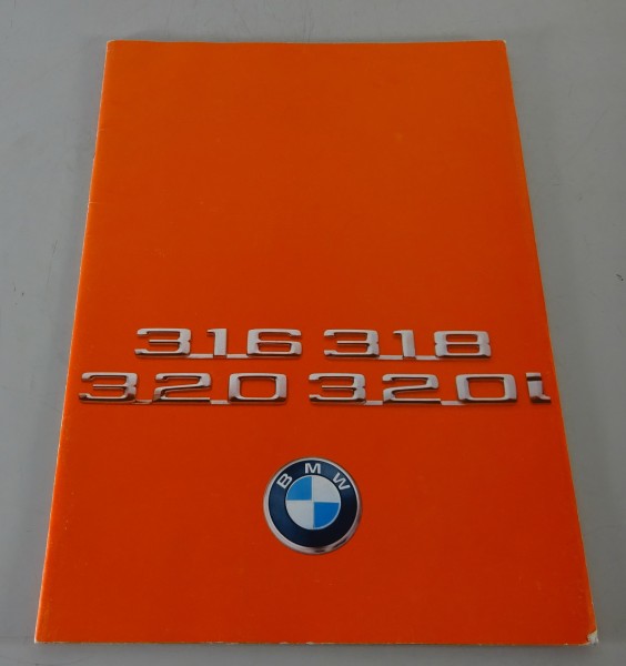 Prospekt / Broschüre BMW 3er E21 316 / 318 / 320 / 320i Stand 01/1976