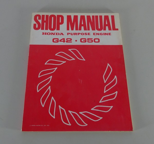 Workshop Manual Honda Purpose Engine G42 / G50 from 1976