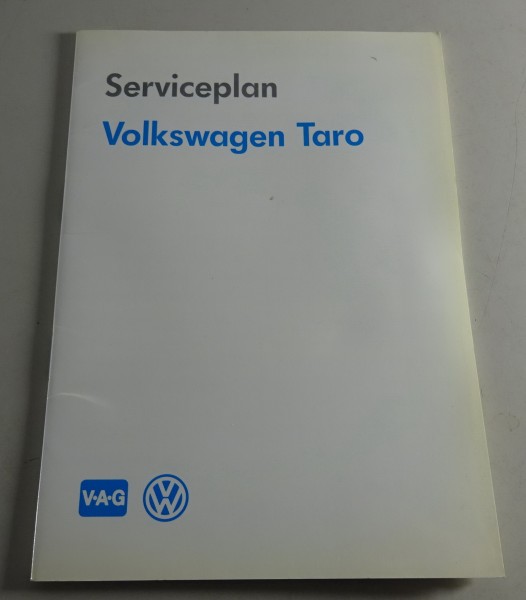 Scheckheft / Serviceheft VW Taro blanko! Ausgabe 07/1990