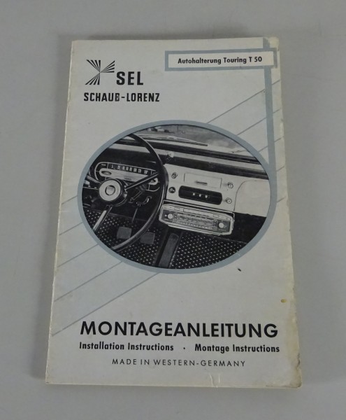 Montageanleitung Autoradiohalterung Schaub-Lorenz Touring T50