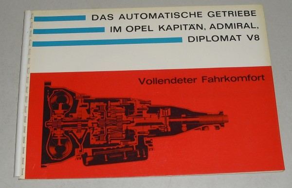 Händler-Prospekt / Brochure Opel Automatik Kapitän Admiral Diplomat A von 1965