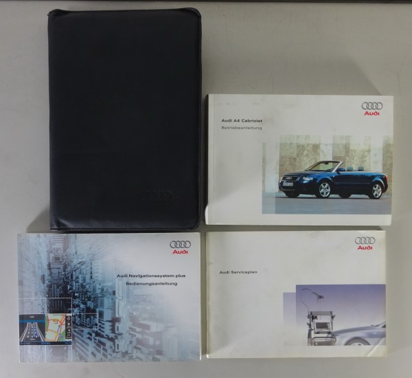 Bordmappe + Betriebsanleitung / Handbuch Audi A4 B6 Cabrio Stand 05/2004