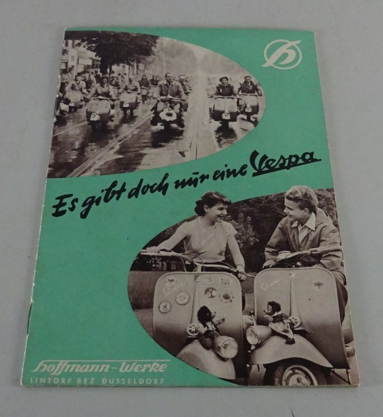 Prospekt / Broschüre Hoffmann Vespa Stand 1952