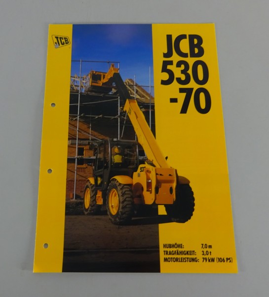 Prospekt / Broschüre JCB Teleskoplader 530-70 Stand 05/1997