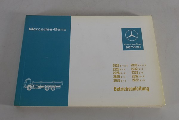 Betriebsanleitung Mercedes Benz Schwere Dreiachs-Fahrzeuge 2026 - 2632 von 1980