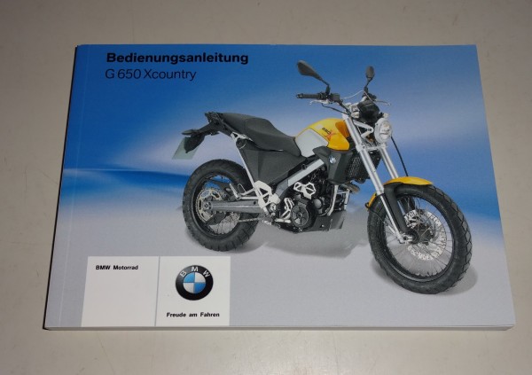 Betriebsanleitung / Handbuch BMW G 650 Xcountry Stand 03/2008