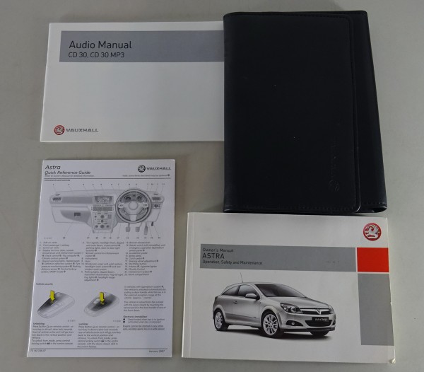 Owner's Manual + Wallet Vauxhall / Opel Astra H from 01/2007