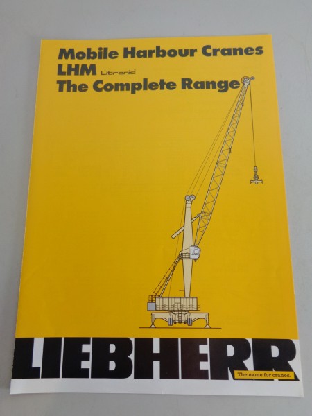 Data sheet Liebherr Mobile Harbour Cranes LHM 1080 - LHM 1500 printed 09/1991