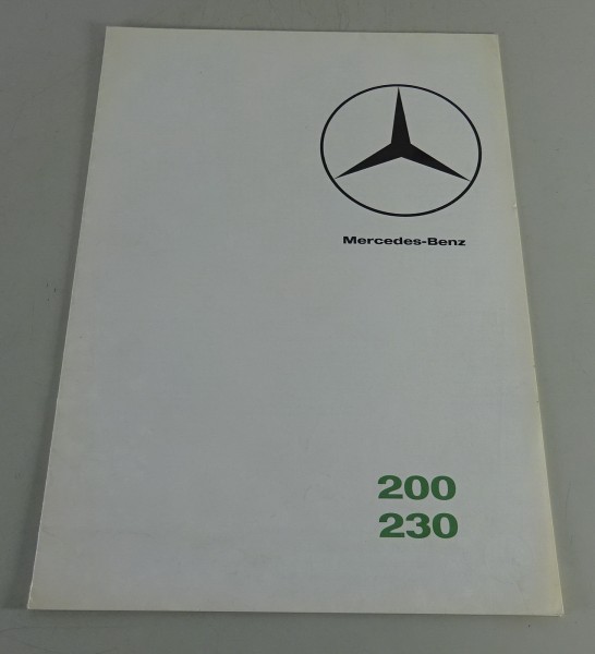 Prospekt / Broschüre Mercedes Benz 200 + 230 W110 Heckflosse - niederländisch