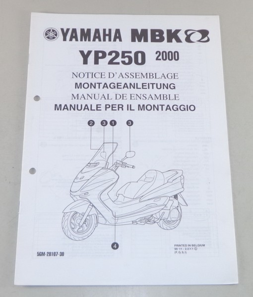 Montageanleitung / Set Up Manual Yamaha Roller MBK YP 250 Stand 2000