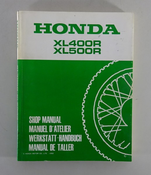 Werkstatthandbuch Ergänzung Workshop Manual Supplement Honda XL 400 / 500 R